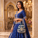 Embroidered Tasselled Potli Clutch