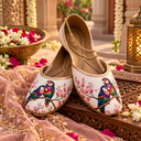 Jaipur Heritage Parrot Print Ethnic Juttis