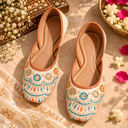Traditional Cream Handcrafted Designer Mojaris