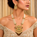Rajasthani Traditional Ethnic wear Gold Plated  design Necklace