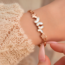 Luxe Mother-of-Pearl Butterfly Bracelet