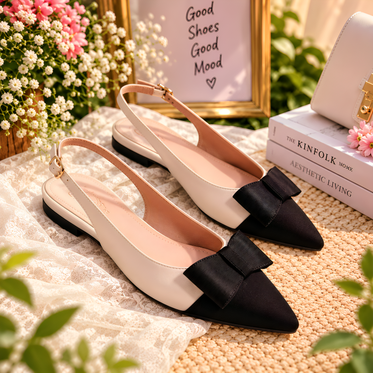 Two-Tone Bow Flats