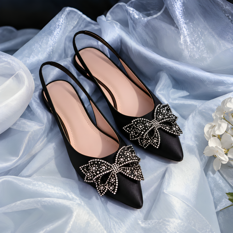The Midnight Crystal Slingbacks