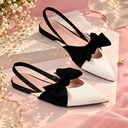 Elegance Bow Slingback Flat