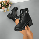 Women's Stylish Suede Block Heel Boots