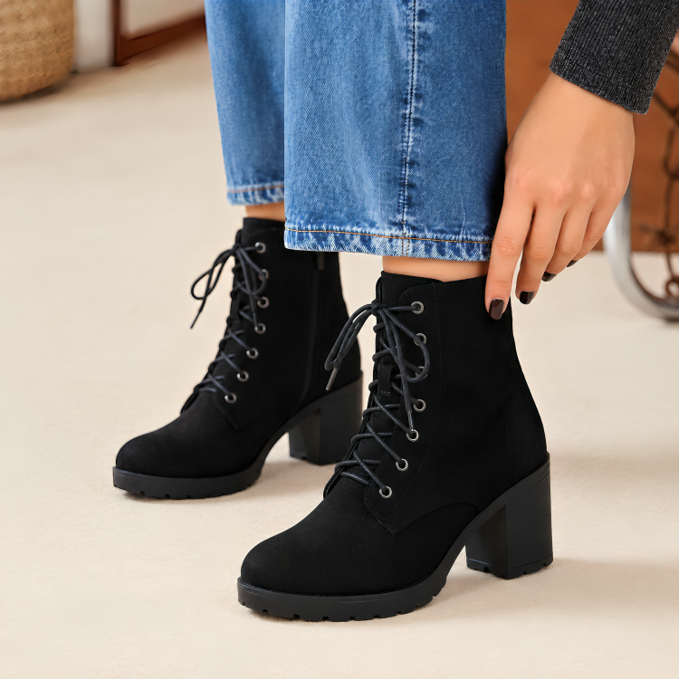 Women's Premium Black Ankle Length Boot